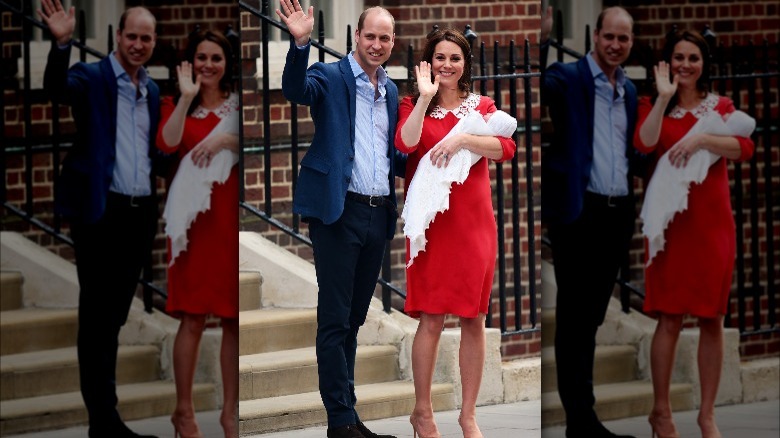 Prince William, Kate and baby Louis in 2018