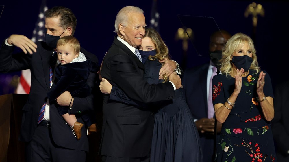 Joe Biden hugging his granddaughter