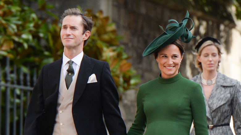 James Matthews and Pippa Middleton walking