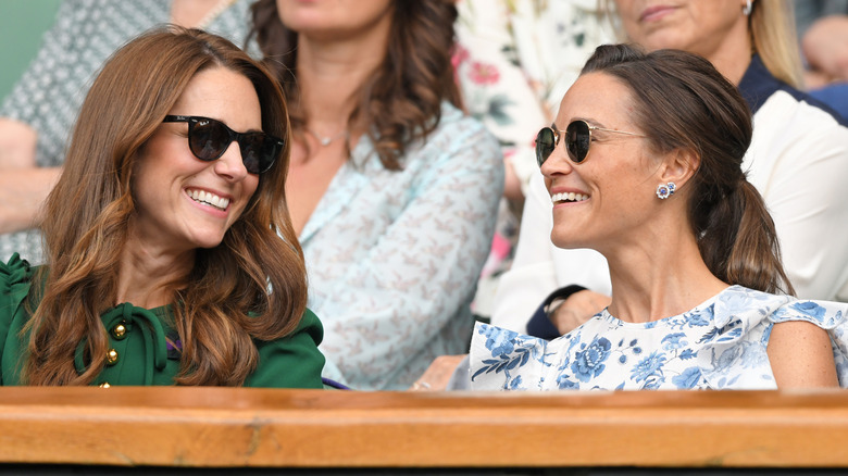 Princess Catherine and Pippa Middleton smiling