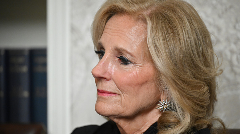 Jill Biden frowning