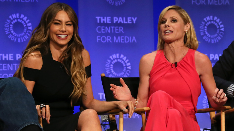 Sofia Vergara and Julie Bowen laughing