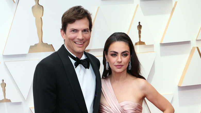 Ashton Kutcher with Mila Kunis.