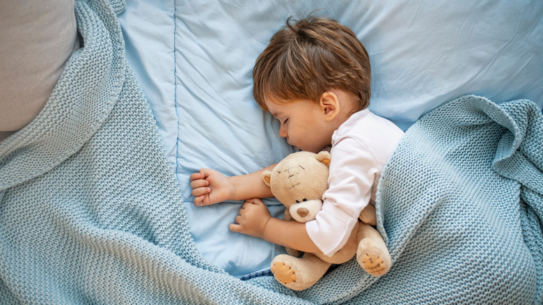 cute sleeping baby boy