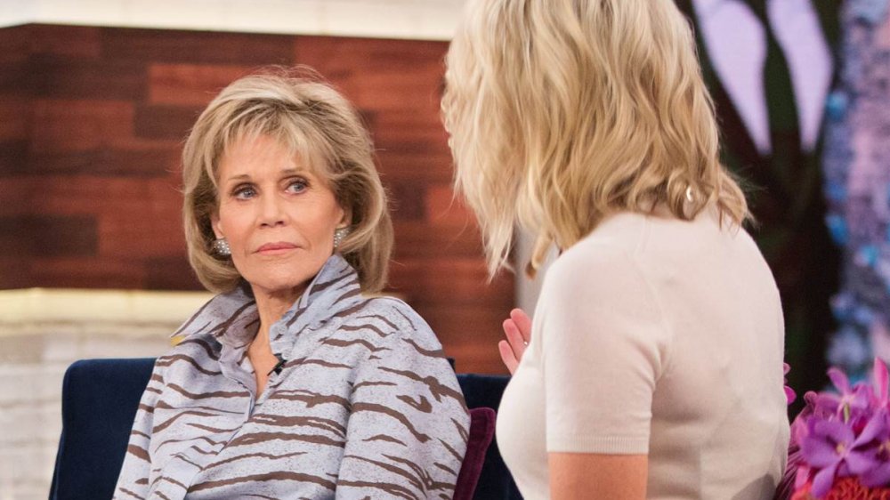 Jane Fonda and Megyn Kelly on her talk show