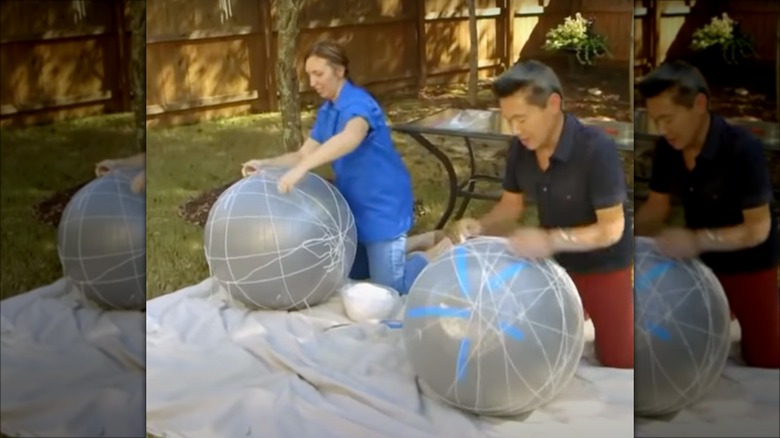 A homeowner tries to make a DIY light fixture