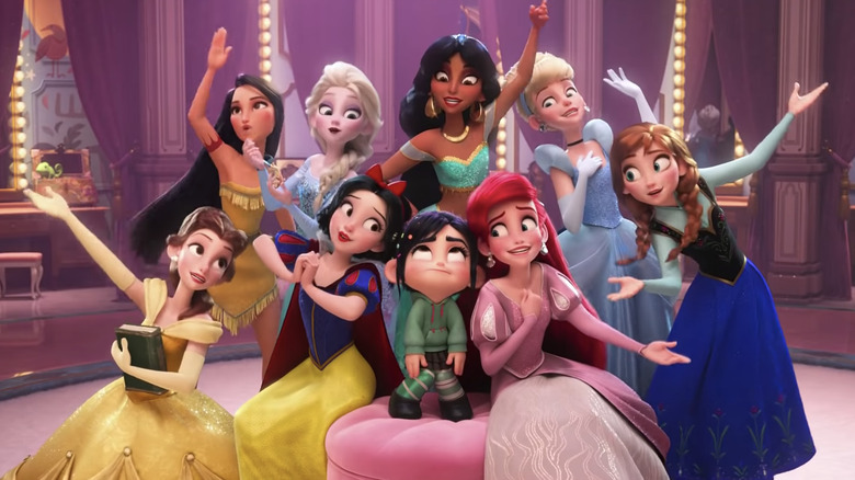 Vanellope and the Disney Princesses in Disney crossover