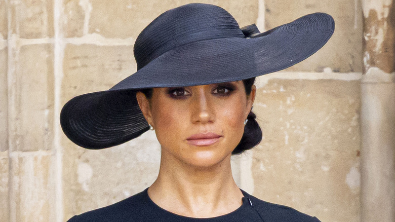 Meghan at the queen's funeral