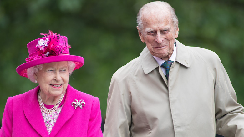 Prince Philip and the queen