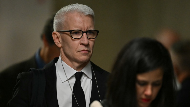 Anderson Cooper frowning