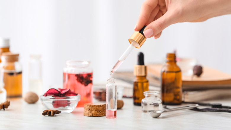 Various scent containers