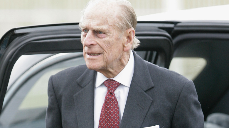 Prince Philip on a visit