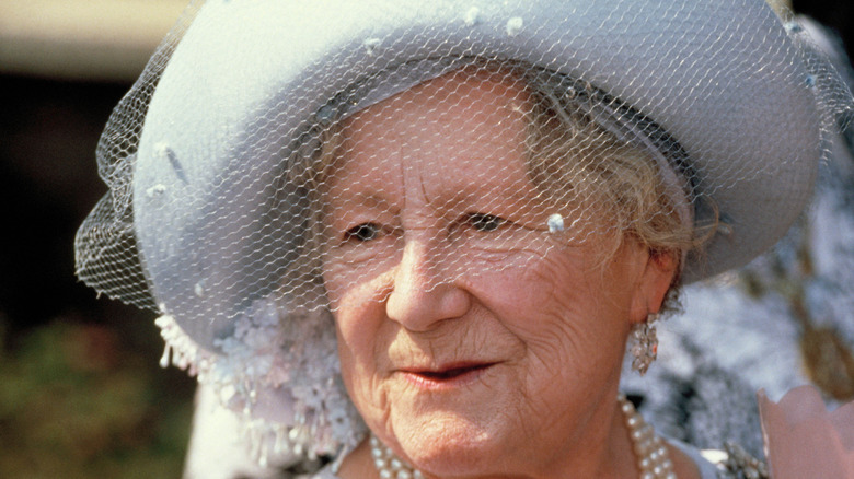 The queen mother close up