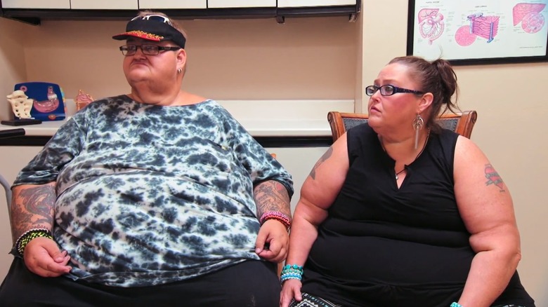 Lee Sutton and Rena Kiser in Dr. Now's office on My 600-lb Life