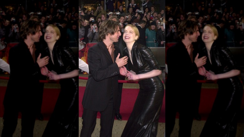 Tom Cruise and Nicole Kidman laughing