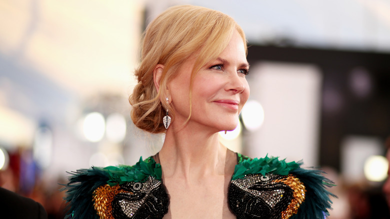 Nicole Kidman smiling at the 2017 SAG Awards