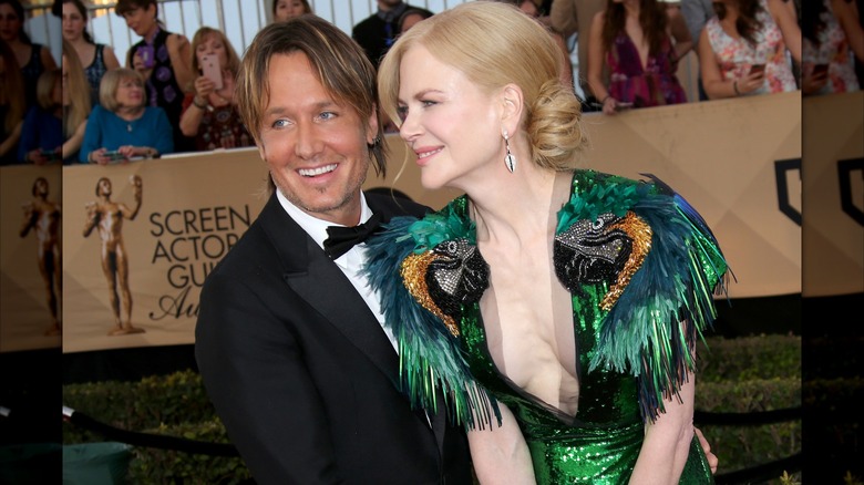 Keith Urban and Nicole Kidman smiling