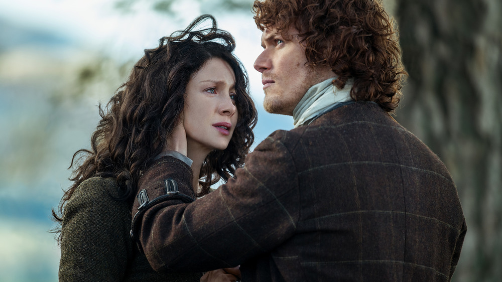 Jamie and Claire on Outlander