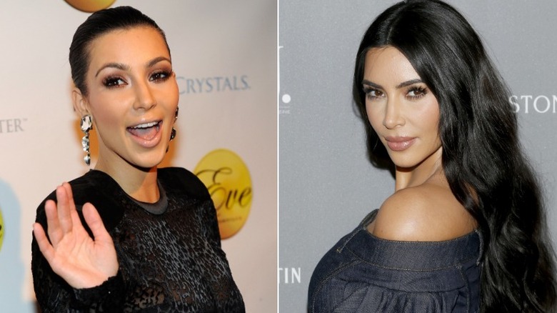 Kim Kardashian, who underwent a dramatic celebrity transformation