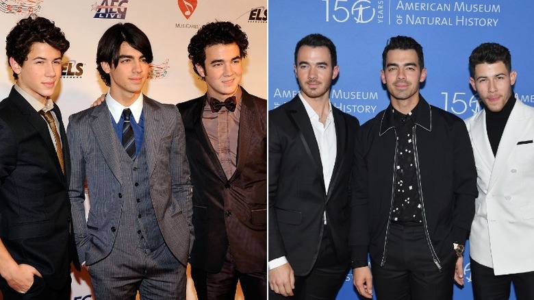 The Jonas Brothers, who underwent a dramatic celebrity transformation