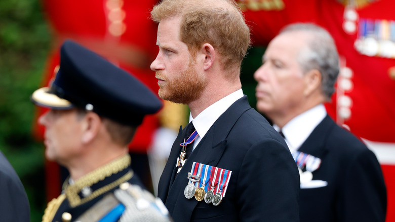 Prince Harry at Queen's funeral