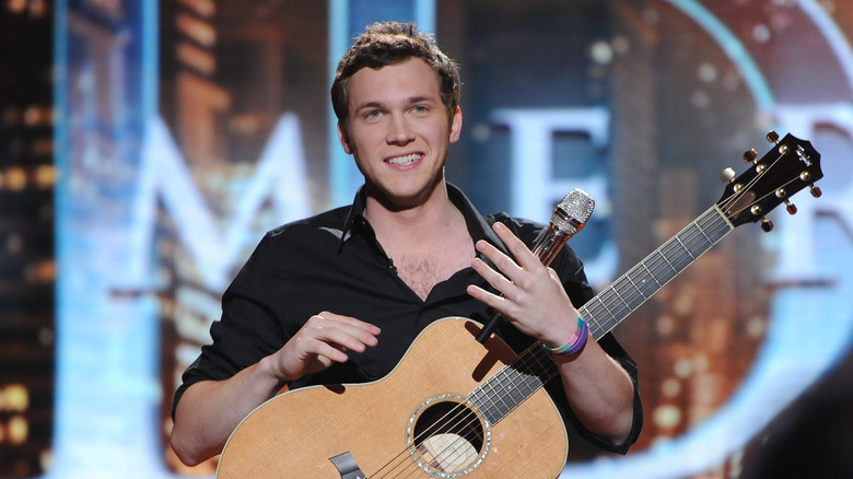 Phillip Phillips about to perform on American Idol