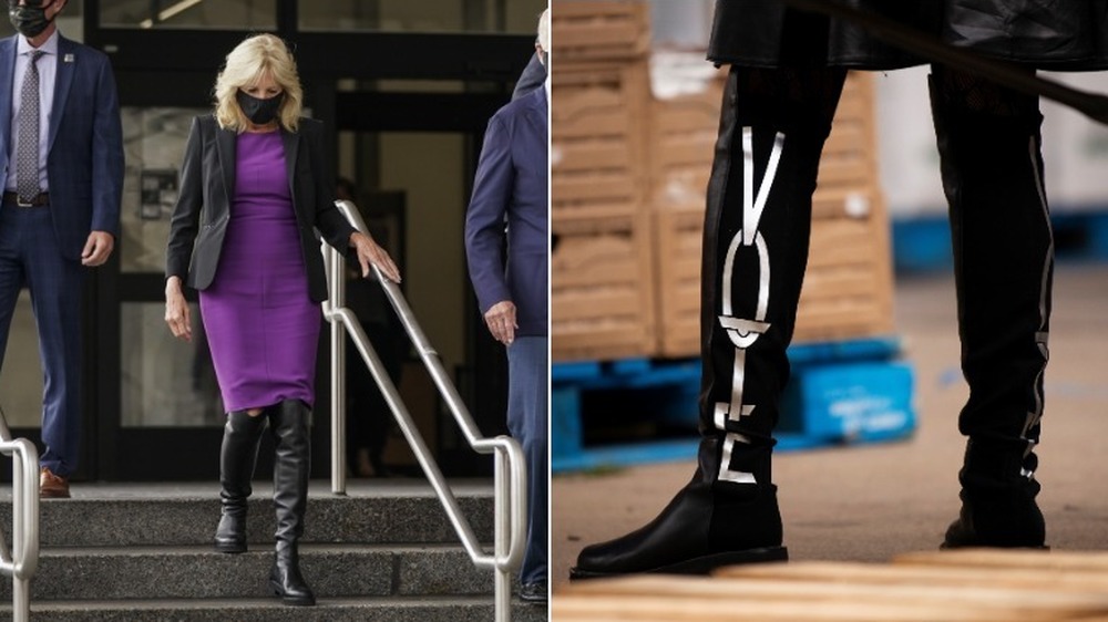 Dr. Jill Biden's "VOTE" boots