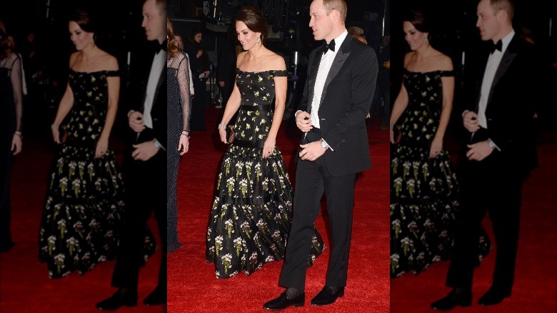 Kate Middleton walking with Prince William