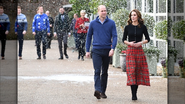 Kate Middleton at the 2018 royal Christmas party