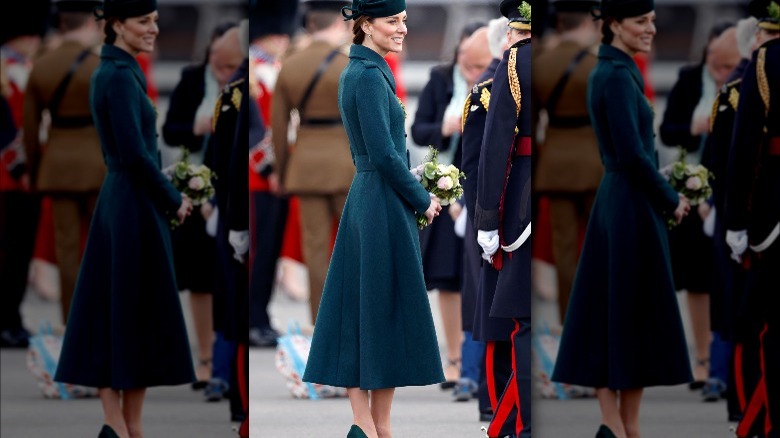 Kate Middleton at the St. Patrick's Day ceremony in 2022