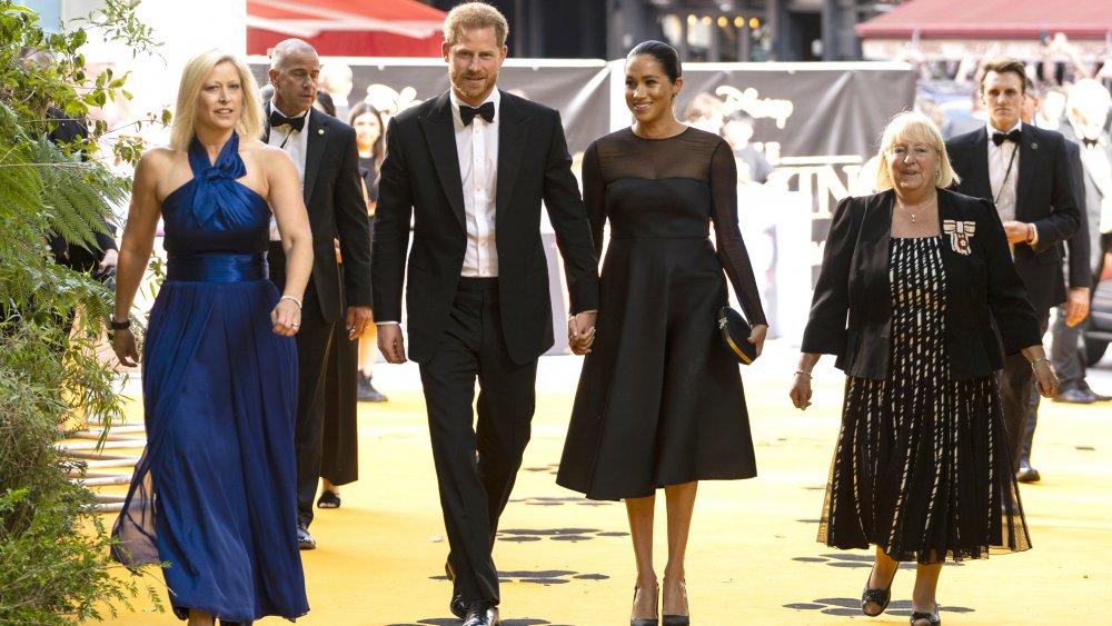 Prince Harry and Meghan Markle at the Lion King premiere