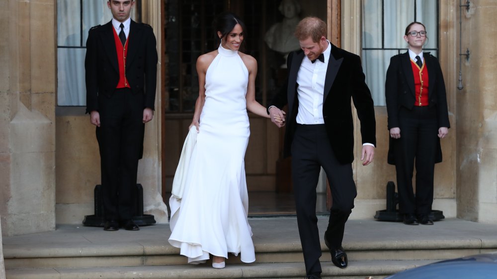 Meghan Markle and Prince Harry on their wedding day