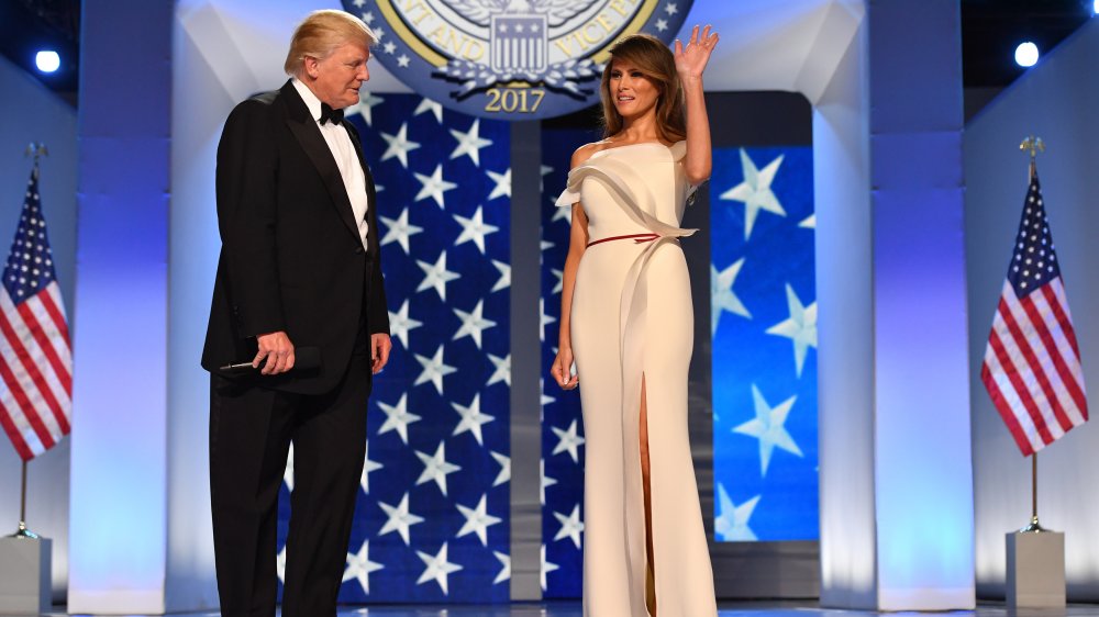 Melania Trump and Donald Trump at the Inaugural Ball