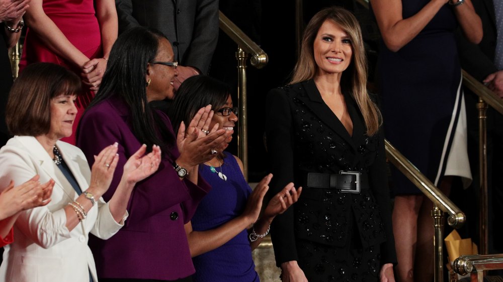 Melania Trump in a Michael Kors outfit