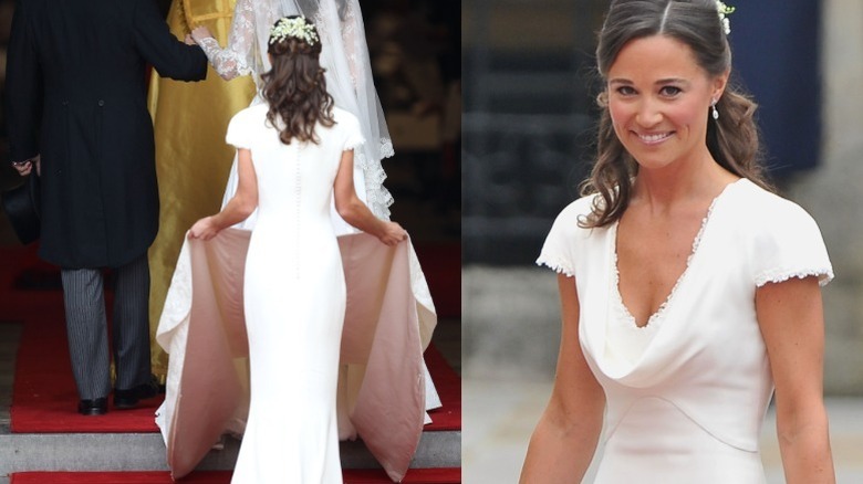 Pippa Middleton as maid of honor at sister Kate's wedding