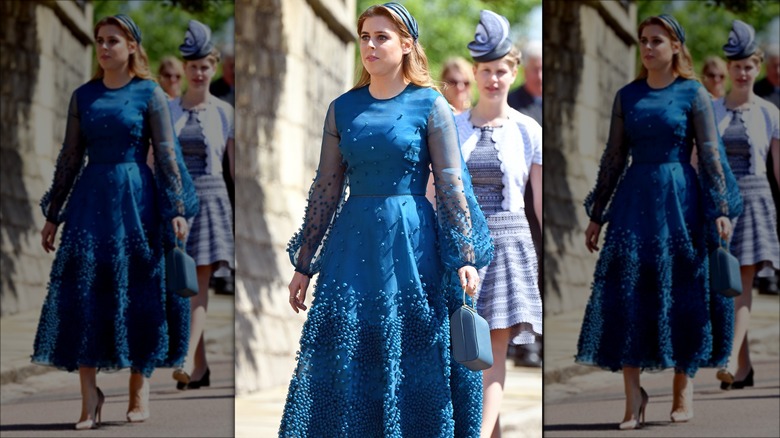 Princess Beatrice attends Prince Harry's wedding