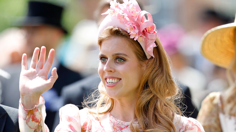 Princess Beatrice waving 