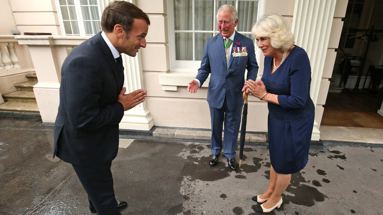 Charles, Camilla, and Emmanuel Macron