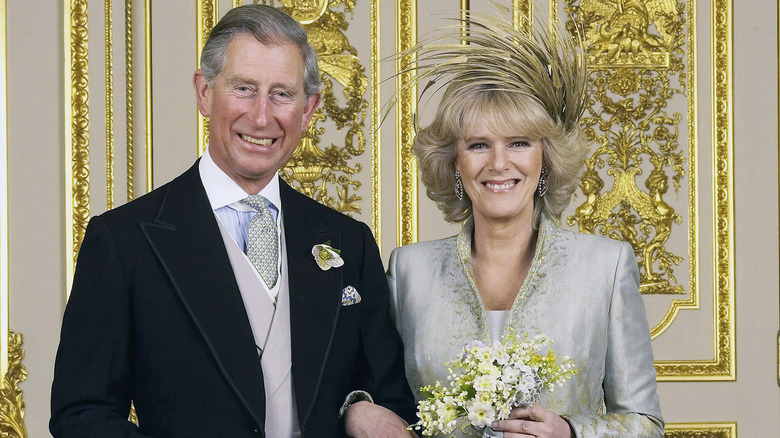 Camilla and Charles at their blessing 