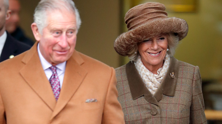 Camilla in Roy Allen coat 