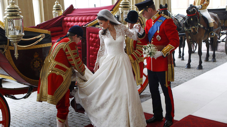 Kate Middleton on her wedding day 