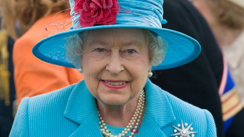 Queen Elizabeth II smiling