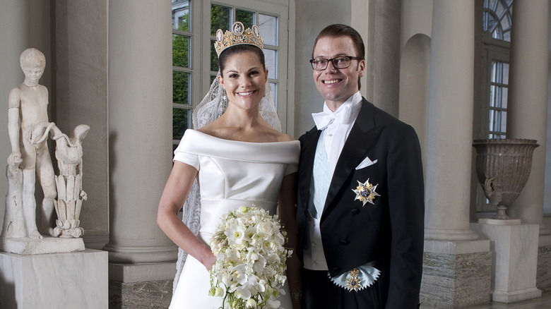 Swedish Crown Princess Victoria, Daniel Westling on wedding day