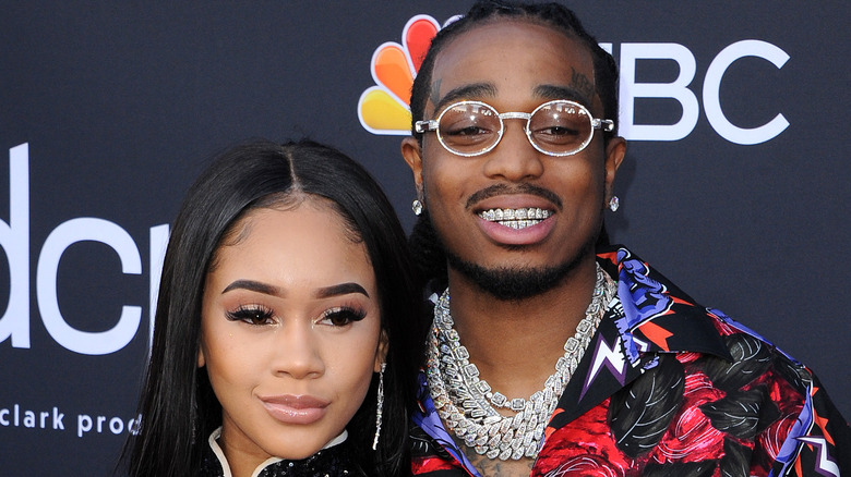 Saweetie and Quavo attending an event