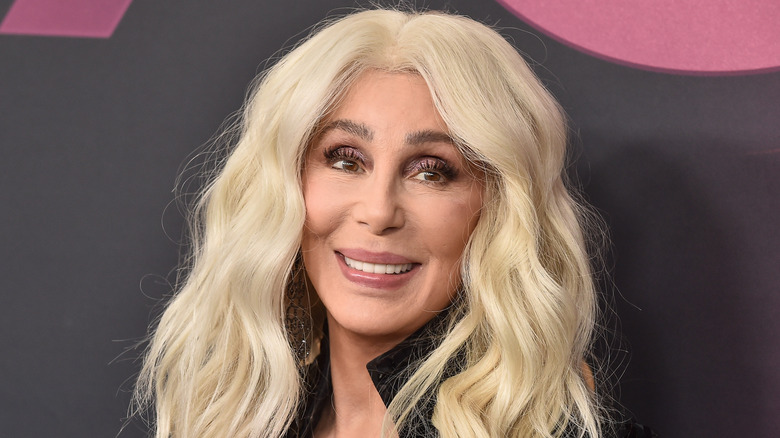 Cher smiling long blond hair