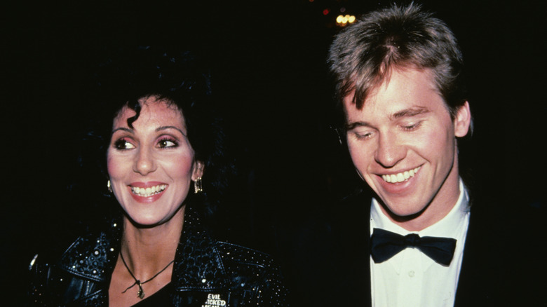 Cher smiling Val Kilmer laughing