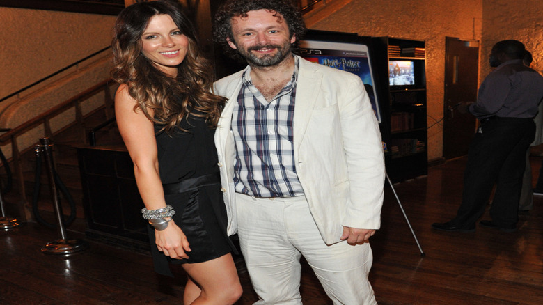 Kate Beckinsale Michael Sheen smiling