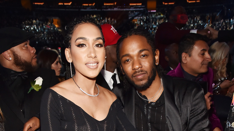 Kendrick Lamar, Whitney Alford at the Grammys