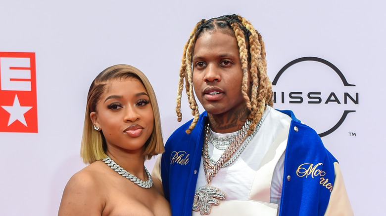 Lil Durk, India Royale at BET Awards 