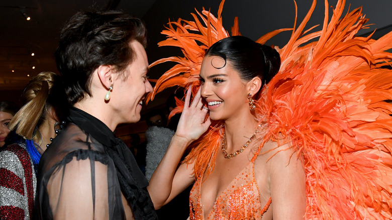 Harry Styles and Kendall Jenner smiling